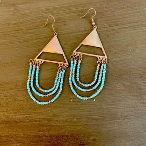 Turquoise plunder earrings